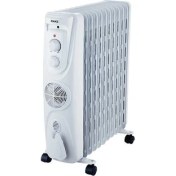Resim Raks Ilıca Yağlı Radyatör 11 Dilim 2300 W Fanlı Isıtıcı Siyah 