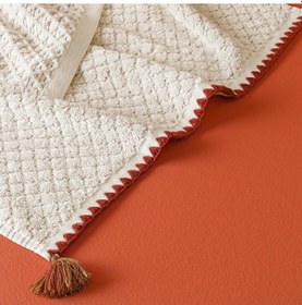 Resim Taç Butik Brüj Pamuk Banyo Havlusu Ekru 70x140 000000001500223897 Ekru 