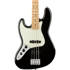 Resim Fender Player Jazz Bass Left-Handed Solak 4 Telli Bas Gitar - Black / Maple 
