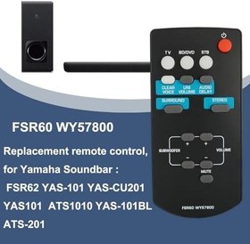 Resim FSR60 WY57800 Yamaha Soundbar FSR62 YAS-101 YAS-CU201 YAS101 ATS1010 YAS-101BL ATS-201 Ses Çubuğu ile Uyumlu Uzaktan Kumanda Değiştirin 