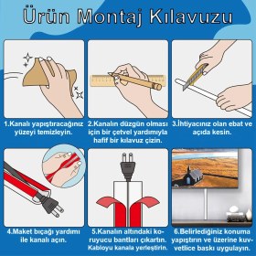 Resim Greentech Esnek Kablo Kanalı Gri / GT-KK10 