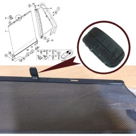 Resim Bross Otomotiv BDP147 BMW E39 M5 İçin Arka Sağ veya Sol Kapı Cam Yan Perde Tutucu Klips Braketi 