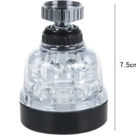 Resim Ozcmax Su Tasarruflu 3 Fonksiyonlu Oynar Musluk Başlığı - Şeffaf 