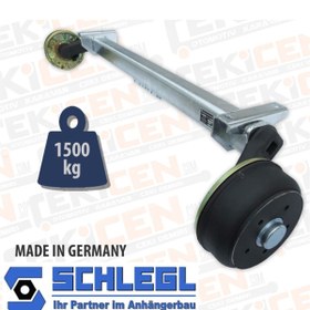 Resim schlegl 1500 Kg Frenli Torsiyon Dingil - Uyumlu 