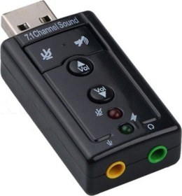 Resim 7.1k Usb Ses Kartı 7+1 Ses Kontrollü 