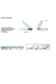 Resim İnsize 2176-200 Dijital Açı Ölçer 20 Cm 