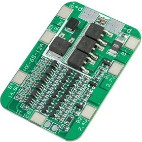 Resim 6s 12a 18650 Bms Li-ion Lityum Pil Batarya Şarj Cihazı Koruma Kartı 