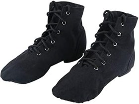 Resim VANZACK Kadınlar Için Siyah Jazz Bale Ayakkabıları Esnek Kayışlı Hafif Ve Rahat Bale Caz Ve Daha Fazlası İçin Düz Ayakkabı 