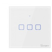 Resim Sonoff -t0eu3c-tx 3 Kanal Wifi Işık Anahtarı Homekit Uyumlu 3 Kanal 