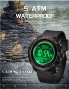 Resim Oldfriend Sanda Erkek Spor Saati Hava Durumu Adım Sayar 5atm Su Geçirmez Siyah Gümüş Diğer 