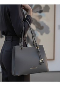 Resim Just Polo Günlük Kombinlere Uygun Özel Tasarım Premium Kadın El Çantası - Elit Zarif Ve Şehirli Stil Shopper Gri 