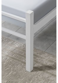 Resim Evgerevgereçleri K90 Beyaz Metal Karyola Tek Kişilik Yataksız (512899990) 