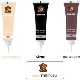 Resim Krem Rengi 20ML Deri Tamir Bakım Onarım Jeli Koltuk Çatlak Yırtık 