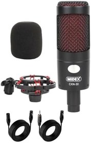 Resim Midex CXN-30 Functional Paket-3 Stüdyo Mikrofon Ses Kartlı Mikser Kulaklık Stand 