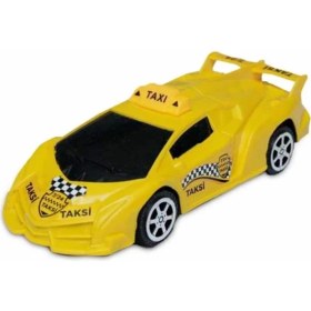 Resim Sebat Oyuncak Sürtmeli Sevimli Arabalar SB-2047–SARI Taksi 