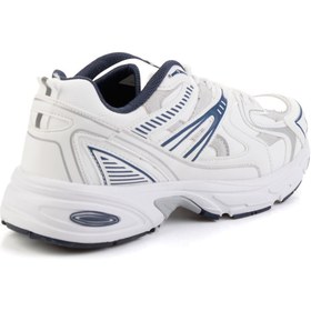 Resim Bambi Beyaz Lacivert Kadın Sneaker K01027060509 