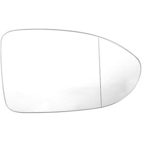 Resim Symbee Golf 8 2020-2024 Sağ Arka Görüş Aynası Camı - Beyaz, Isıtmalı, Lane Assist Uyumlu, Oem 5h0857522 