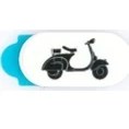 Resim Funsylab Kamera Kapatıcı Vespa Mini Beyaz 