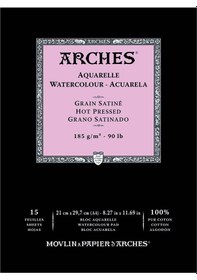 Resim Arches Suluboya Defteri Blok Sıcak Baskı 185 G 21x29 Cm. 15 Yp 