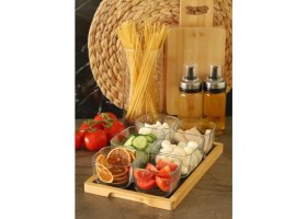 Resim Bambum Krosna - 13 Parça Cam Kahvaltılık 