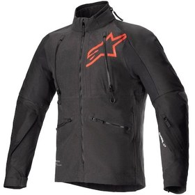 Resim Alpinestars Hyde Xt Ds Xf Off-road Korumalı Motosiklet Montu Siyah Kırmızı 