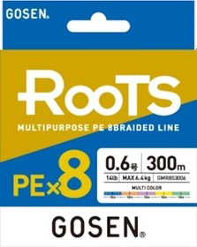 Resim Gosen X8 Roots Pe 8 Örgü Spin İp Misina 300mt Multi Color - 1.5 P 