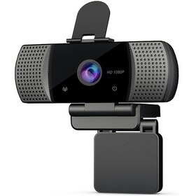 Resim Reedark Usb 2.0 1080p Hd Webcam, Gürültü Engelleme Mikrofonlu, Sürücü Gerektirmeyen, 110 Geniş Açı, 1.5m Kablolu, Video Konferans/canlı Yayın İçin 