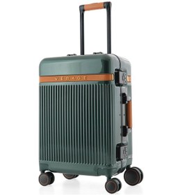 Resim Verage Premium Yeşil Orta Boy Valiz Sessiz 360 Tekerlek, Hafif Gövde, Tsa Kilit, Şık Tasarım Yeşil 