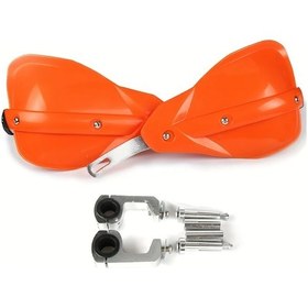 Resim Hightower Turuncu Dirt Bike Motorcycle Hand Guards 7/8" 22mm 1 1/8" 28mm Universal Atv Quad Scooter 