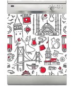 Resim 444magaza Bulaşık Makinası Sticker Kaplama Istanbul 