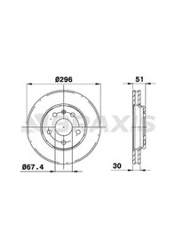 Resim Braxıs Ae0289 Fren Diski On 13579147 569078 - 2 Adettir 