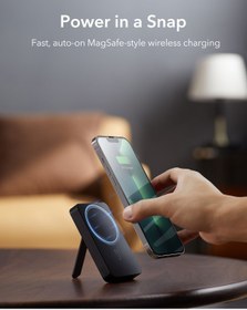 Resim ESR 10.000 mAh MagSafe STANDLI Powerbank Siyah 