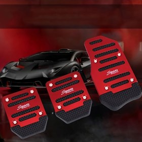 Resim Kaymaz Araç Pedal Kılıfları Seti 3 Parça | Fren Gaz ve Debriyaj için Evrensel Uyumlu | Artırılmış Tutuş & Güvenlik | Kaydırmaz Çizgili Tasarım | Kolay Kurulum Yükseltme 
