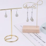 Resim 1 adet Elegant Metal Takı Gösterim Standı, Dikdörtgen Masa Organizatörü, Kolyeler, Küpeler ve Aksesuarlar için, Çok Amaçlı Demir Sanat Askı, Ev Dekoru Depolama Rafı - Tek Paket 