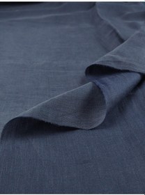 Resim Lacivert Renkte Keten Viskon Kumaş En: 140cm-10676 Lacivert 