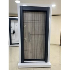 Resim Tezdoor Ahşap Desenli Çelik Kapı Daire Giriş Kapısı Sol Açılım Tırnaklı Sistem 