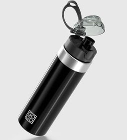 Resim Renga Saga Metal Aksesuarlı 630 ml Tritan Matara 912092 Good Siyah 