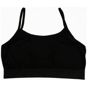 Resim Kız Çocuk Pamuklu Askılı Büstiyer-15417 Siyah 