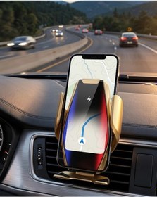 Resim Vexor Kablosuz Şarjlı Araç Telefon Tutucu Sensörlü Otomatik Kilit 360 Derece Döner Renk 