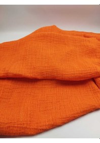 Resim Bürümcüklü Müslin Kumaş Turuncu 