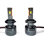 Resim AktarMobile H4 Led Far Ampulü 18.000 Lumen Yüksek Işık Gücü 2 Bakır Flamenli Soğutma KINGEAGLE K13 Premium Xenon 