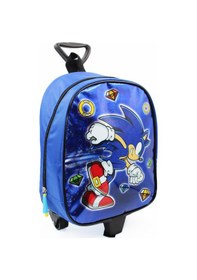 Resim Parlak Elmas Sonic Çekçekli Anaokulu Çantası - Çocuk Çanta - Kreş Çantası - Sonic Çanta Çok Renkli 