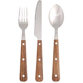 Resim Porland Woodea Steak Çatal Kaşık Bıçak Takımı 18 Parça 