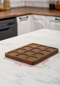 Resim Mienda Home 12 Bölmeli Ahşap Baharatlık Standı Ahşap 