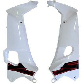 Resim Motogusto Spark Sağ Sol Iç Dizlik Beyaz Takım 