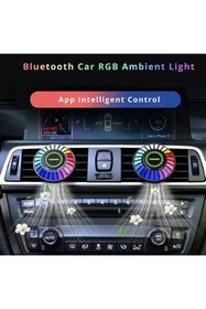 Resim gaman Araç Içi Şarjlı Sese Duyarlı Renkli Ekolayzer Telefondan Ayarlanabilir 