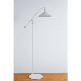 Resim Moka Beyaz Lambader Metal Başlıklı 