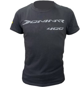 Resim Bajaj Dominar % 100 Pamuk T-Shirt Siyah 