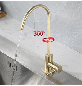 Resim Su Arıtma Musluğu Mat Gold Ürün Yeni Ankastre Model 