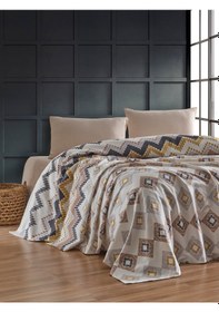 Resim Loyal Home Çift Kişilik 4 Parça Pike Takımı 200x240 Cm Bej 
